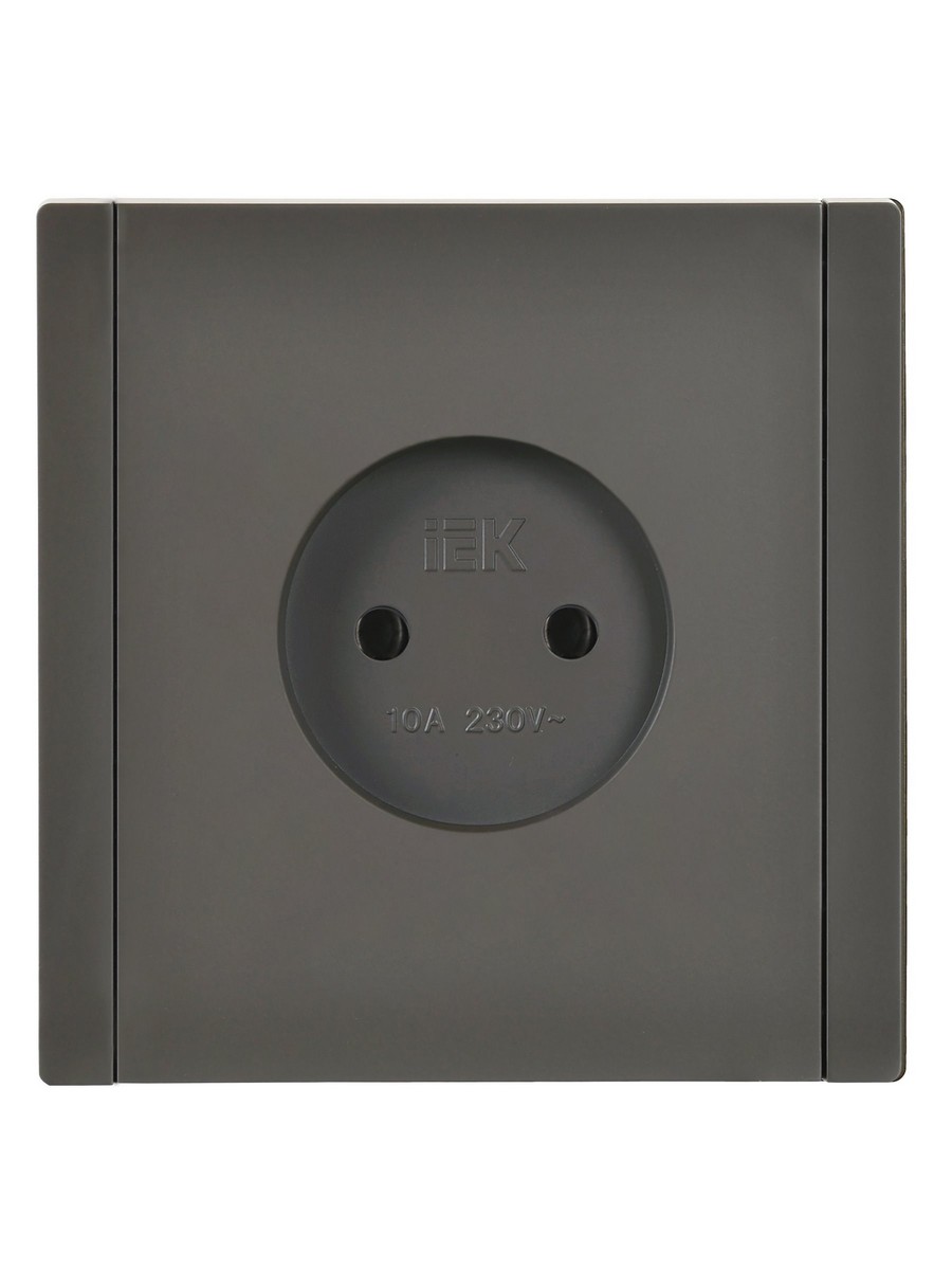 IEK FORTE&PIANO Серый Розетка IEK FORTE&PIANO Серый б/з со шт винтовое крепление 10А FP317