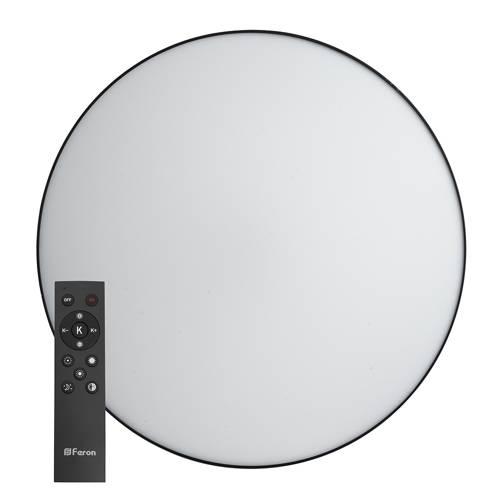 Светодиодный управляемый светильник Feron AL6200 “Simple matte” 80W черный 48067