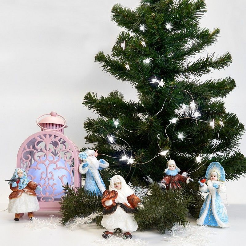 Гирлянда линейная Feron CL571 Звездочки статичная 1.8м USB 5000K 41645