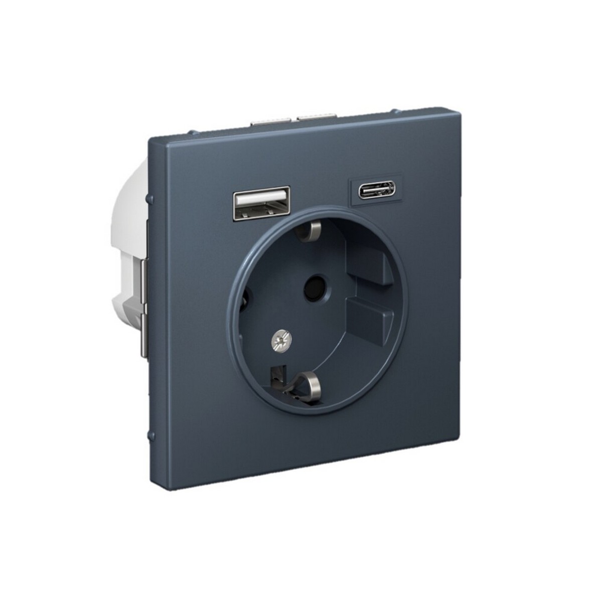 Розетка Systeme Electric ArtGallery Грифель 16А с 2 USB A+C 5В4А/30А 5В/15А GAL000732
