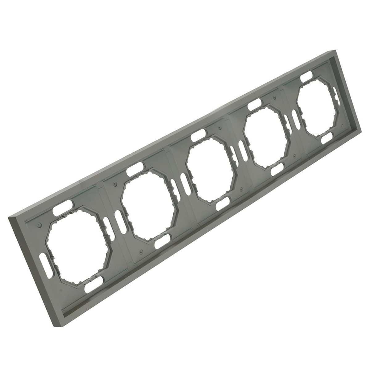 Эмили - Розетки и выключатели Stekker Рамка 5-ая STEKKER Эмили PFR00-5005-10 платиново-серый soft touch 49966