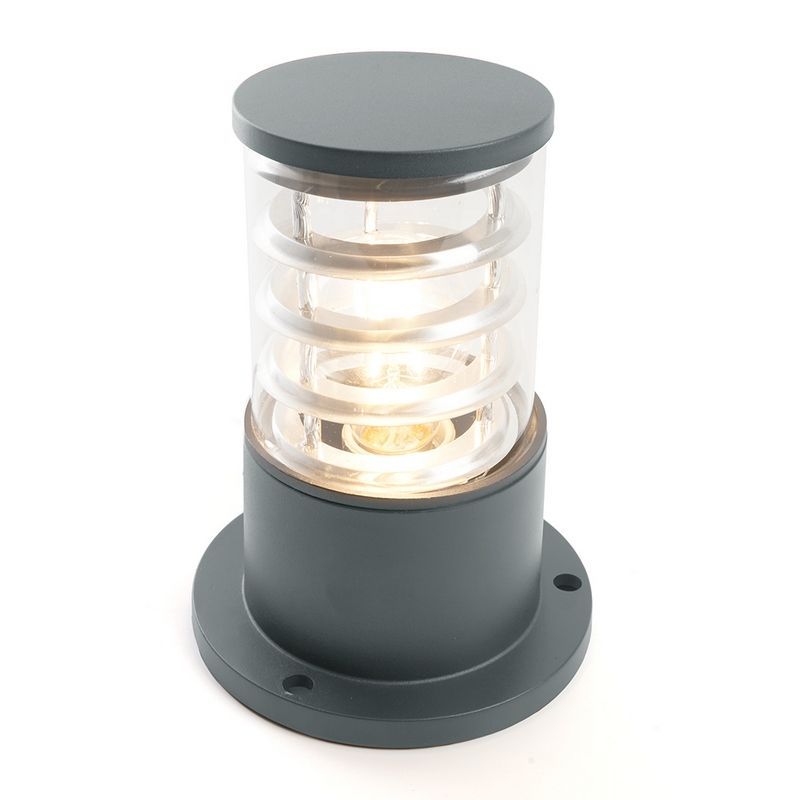 Уличные светильники на постамент Светильник садово-парковый Feron DH0800 столб  E27 230V серый 41916 