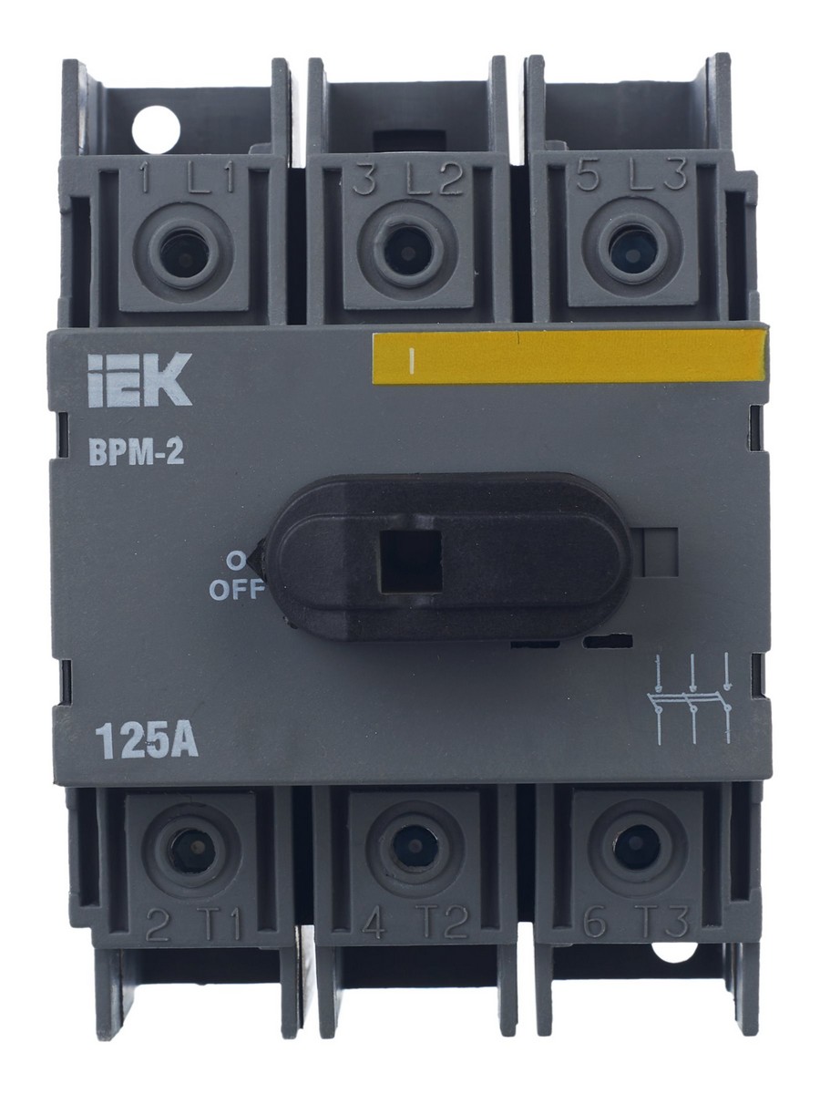 Выключатель-разъединитель IEK KARAT модульный ВРМ-2 3P 125А MVR20-3-125
