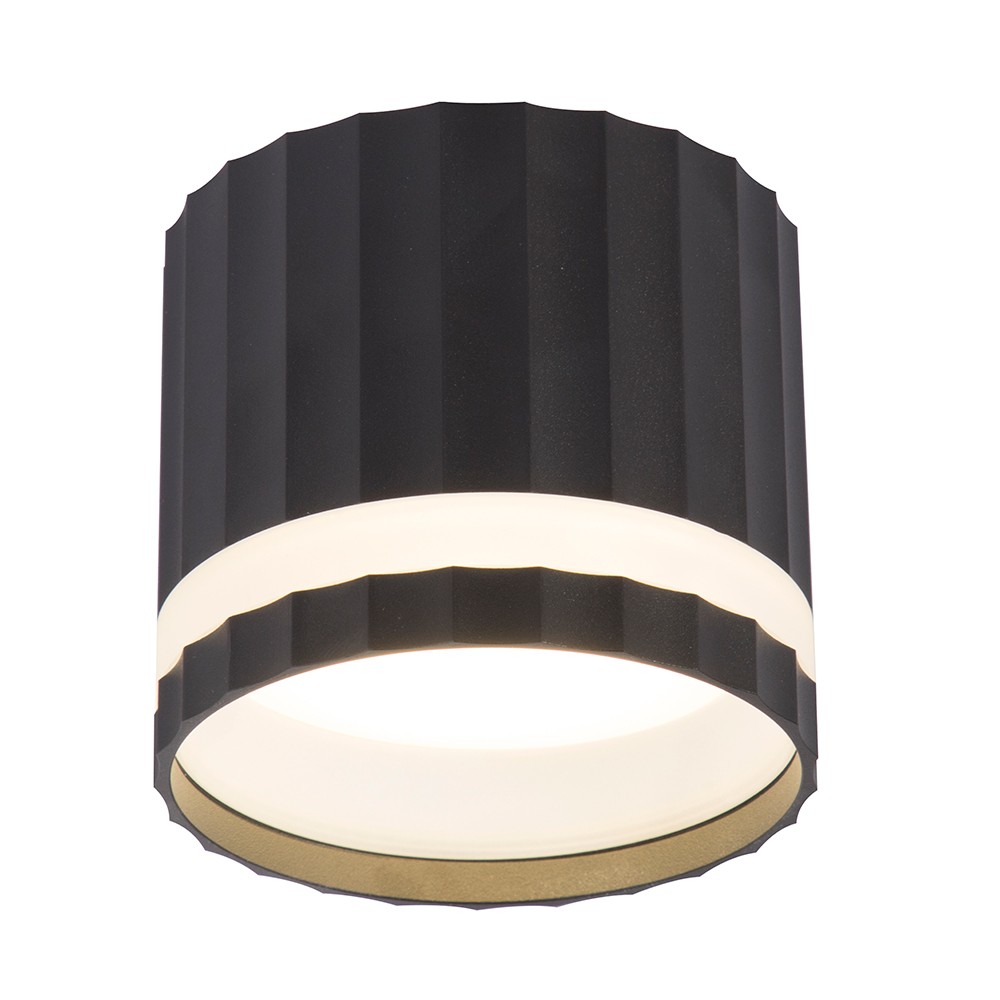 Накладные светодиодные светильники Светильник потолочный Feron HL369 Barrel OLYMPUS GX53 черный 48678 