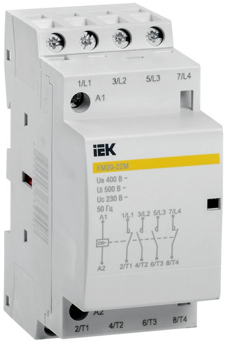 Контактор модульный IEK KARAT КМ20-22М AC MKK11-20-22