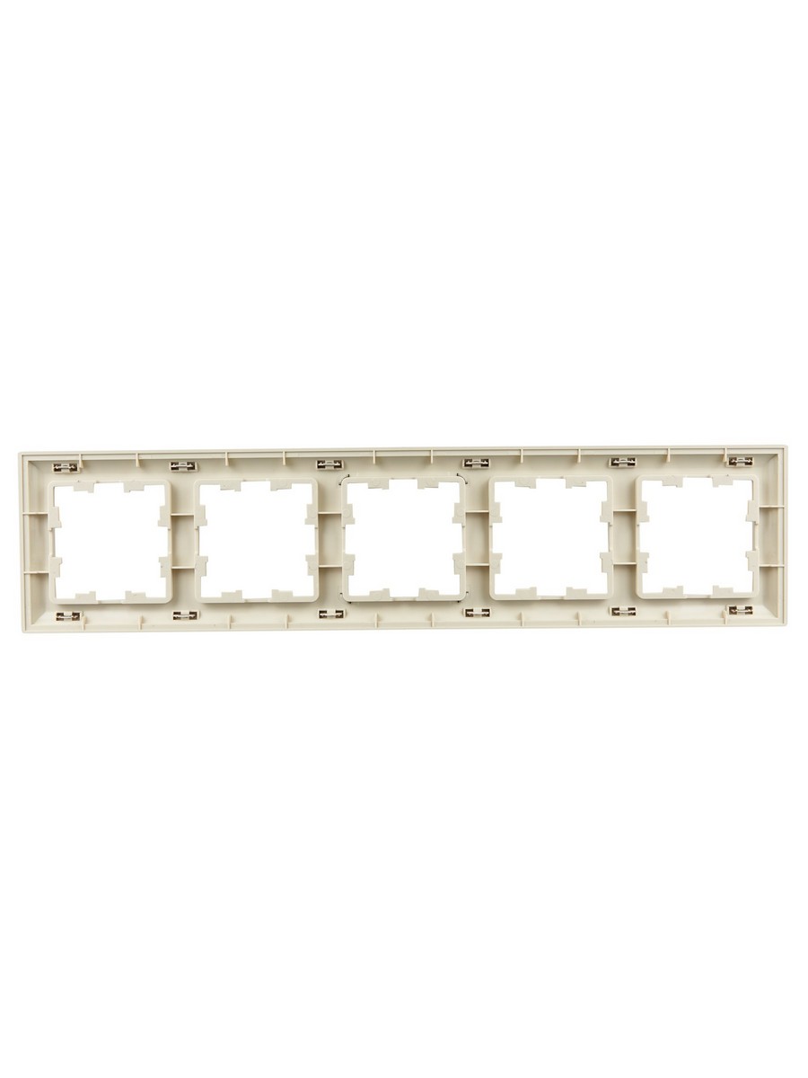 Рамка IEK BRITE DECOR Шампань/беж 3D-форма 5-м РУ-5-Бр BR-M52-12-3-K10