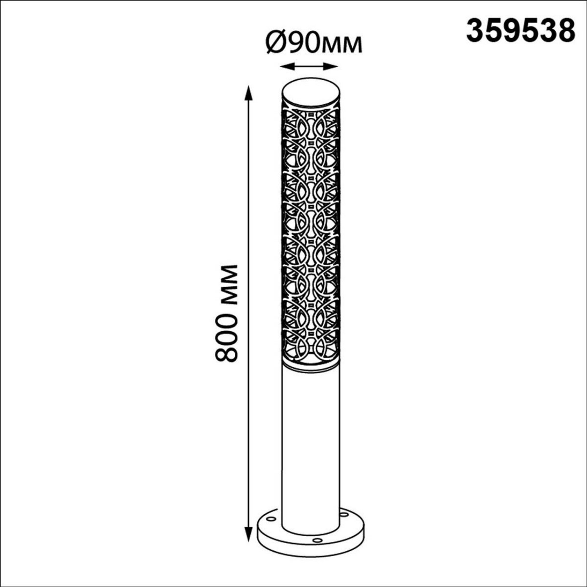 Уличные светильники столб Светильник ландшафтный светодиодный NOVOTECH 359538 NETZ 
