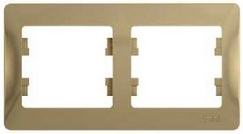 Рамка Systeme Electric Glossa Титан 2-я, горизонтальная GSL000402