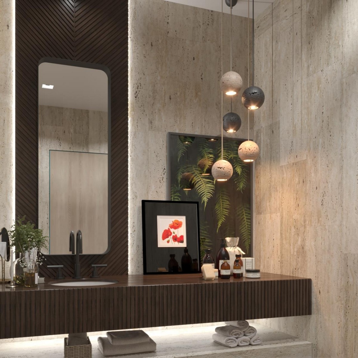 Подвесные светодиодные светильники Подвесной светильник ODEON LIGHT 6625/1L TRAVERTINO 