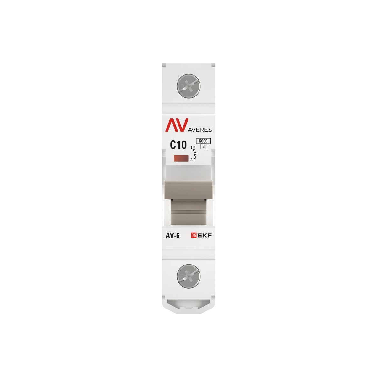 Автоматический выключатель EKF AVERES AV-6 (С) 1P 10А 6kA mcb6-1-10C-av