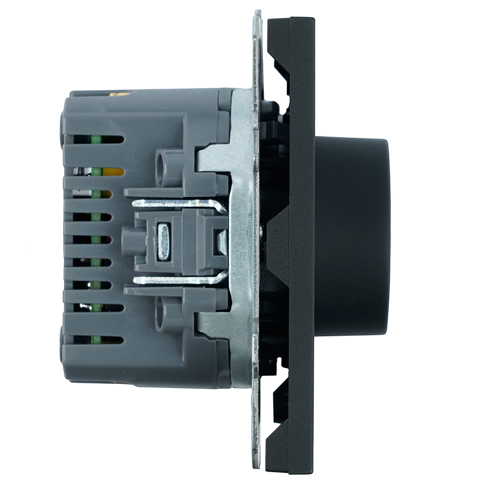 Терморегулятор механический STEKKER Эмили RSW00-5120-05 черный уголь soft touch 50713