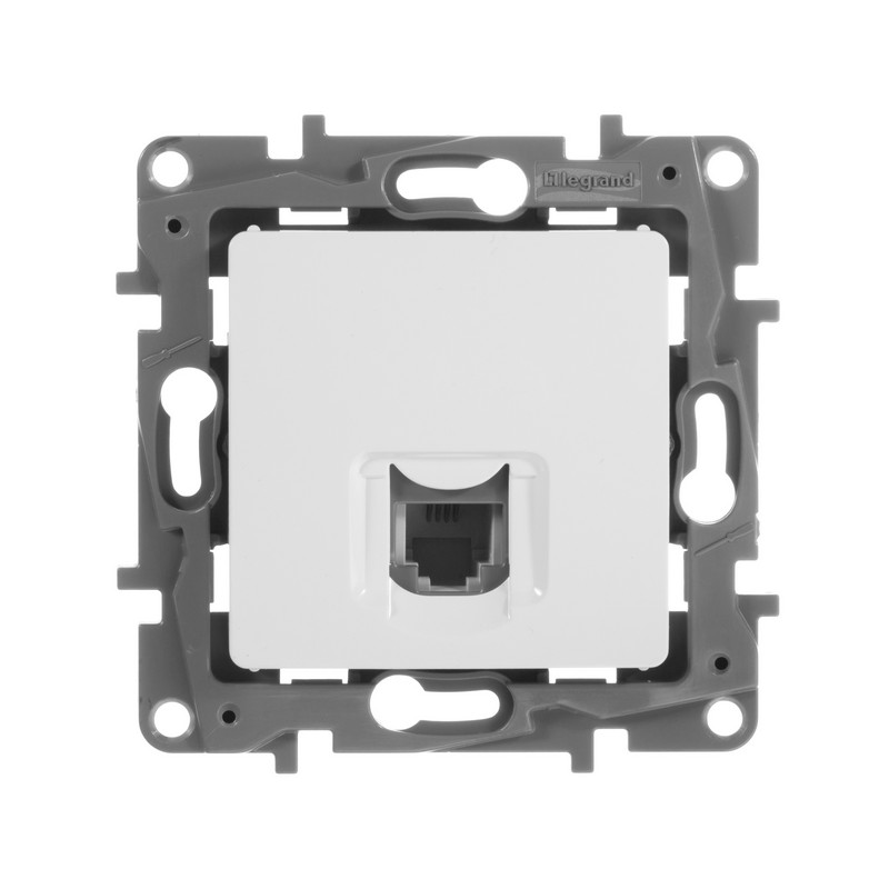 Розетка телефонная Legrand Etika белый (RJ11) 672240