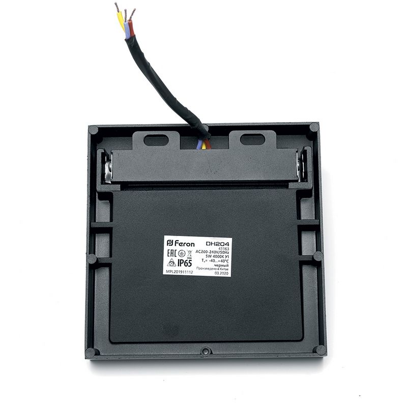 Встраиваемые светодиодные светильники Светодиодный светильник для лестницы Feron DH204 5W 4000K IP65 серый 41177 