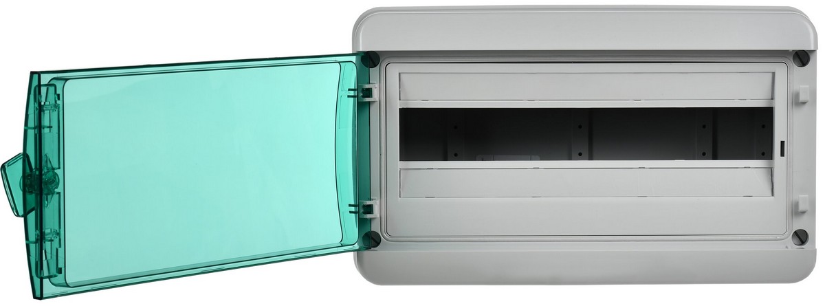 Пластиковые боксы и щиты IEK Корпус пластиковый IEK TEKFOR КМПн-18 IP65 зелен. прозр. дверь TF5-KP72-N-18-65-K03-K06