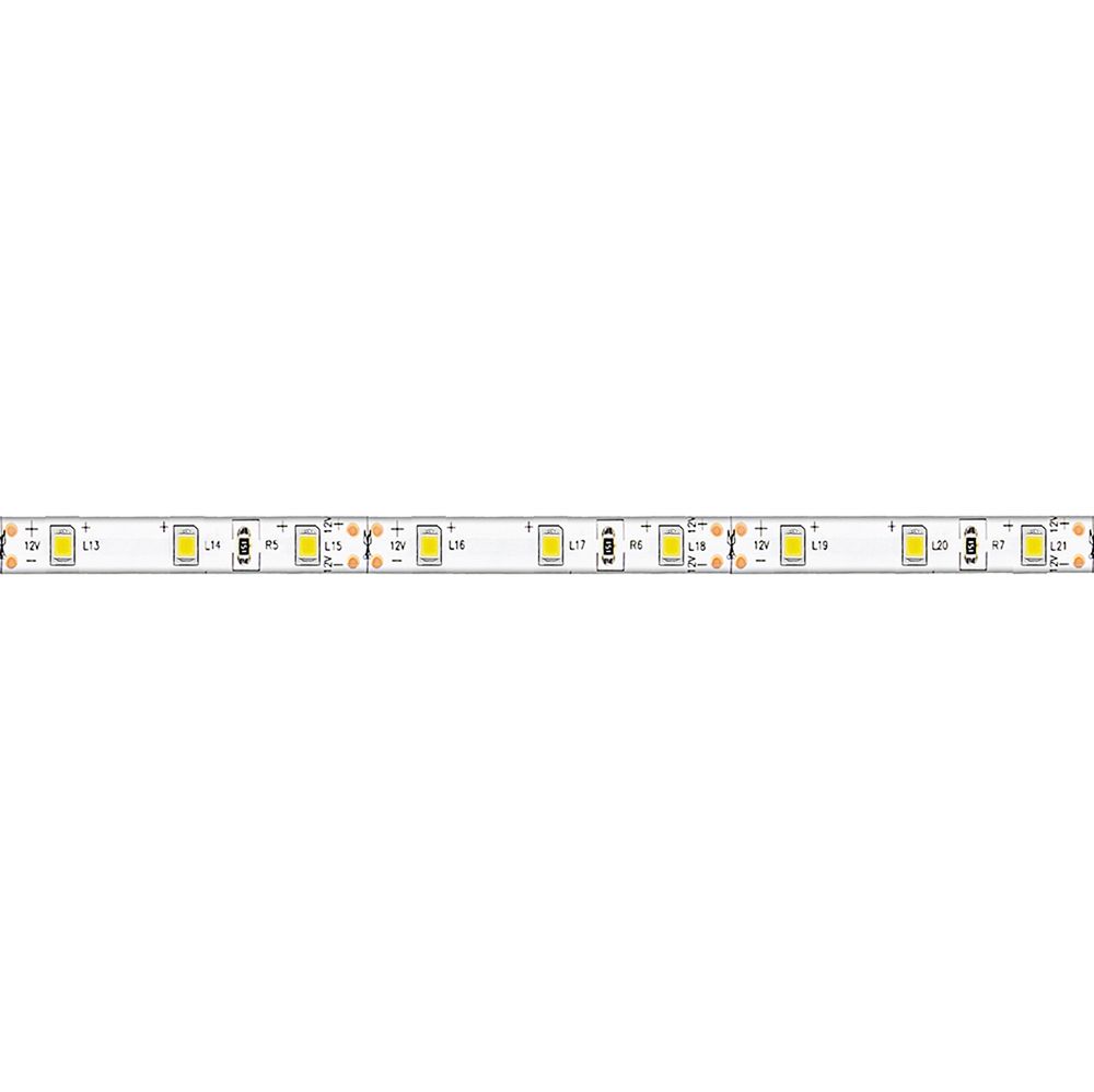Светодиодная лента белая теплая Лента светодиодная Feron LS604 60SMD(3528)/м 4.8Вт/м 12V 3000K IP65 5 метров (на белом основании) 27640 