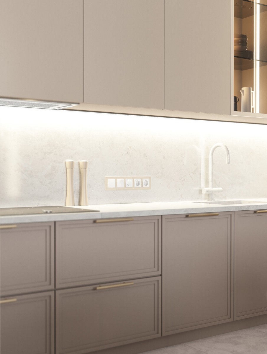 Рамки Werkel Senso Рамка Werkel на 5 постов Senso (шампань, стекло soft-touch) W0053111