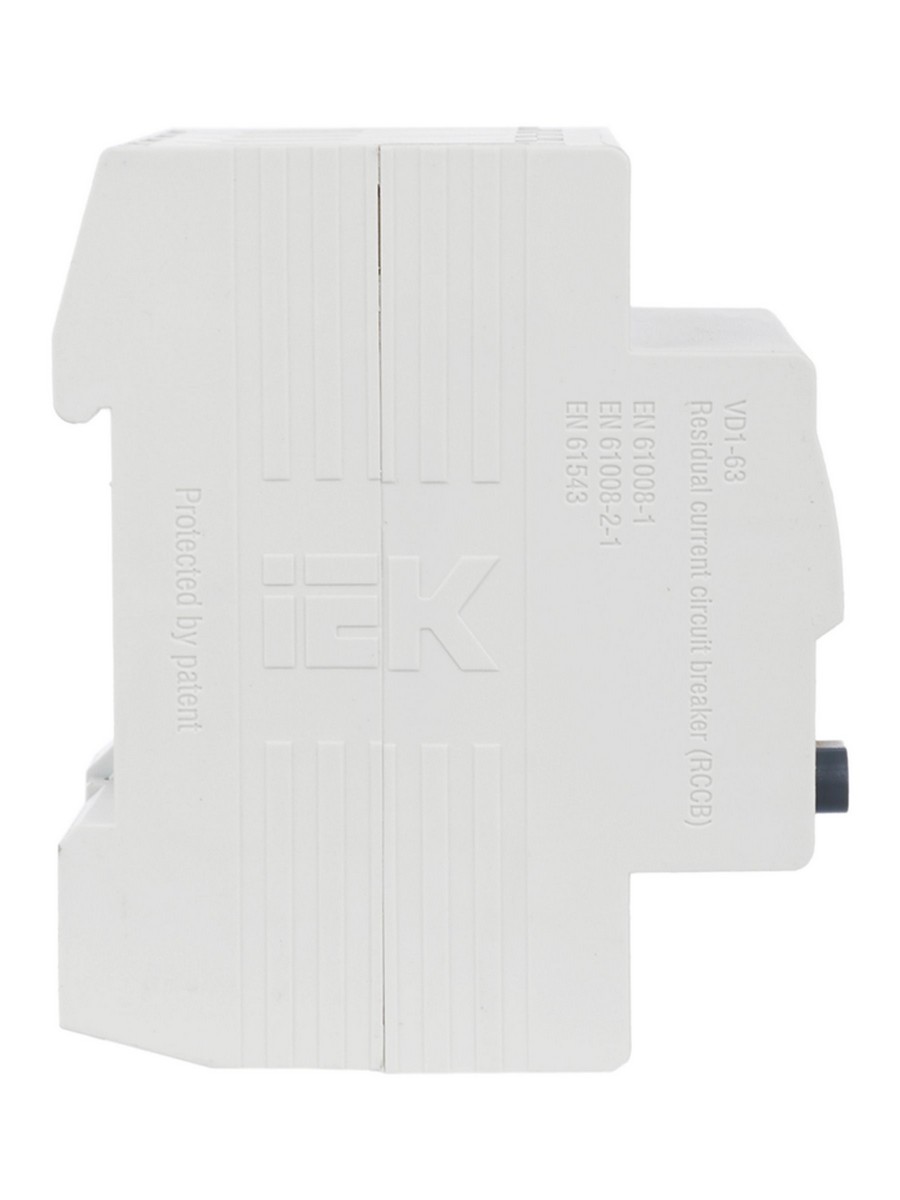 IEK Выключатель дифференциальный IEK KARAT ВД1-63 (УЗО) 4Р 25А 30мА MDV10-4-025-030 