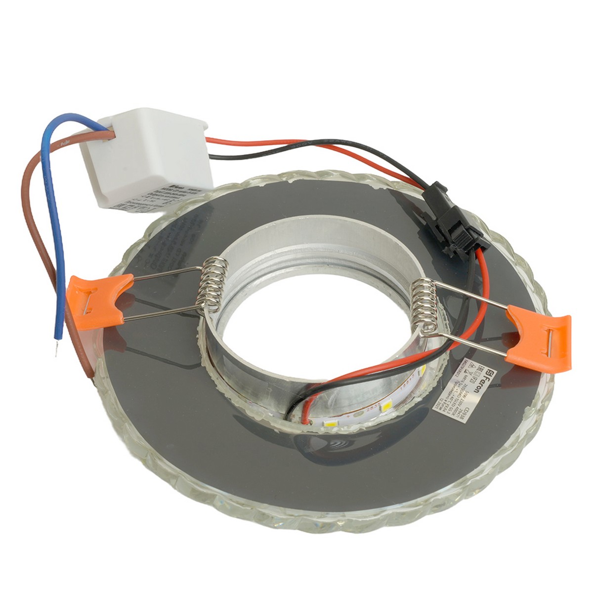 Светильник встраиваемый Feron CD938 с LED подсветкой MR16 прозрачный 29471