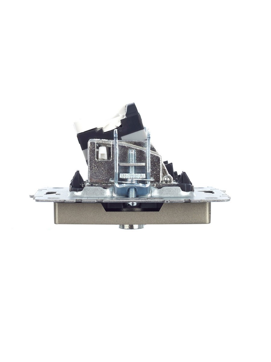 IEK Brite Шампань Розетка IEK BRITE двойная TV+RJ45 кат.5E РТВ/РК12-БрШ шампань BR-AK20-1-K37