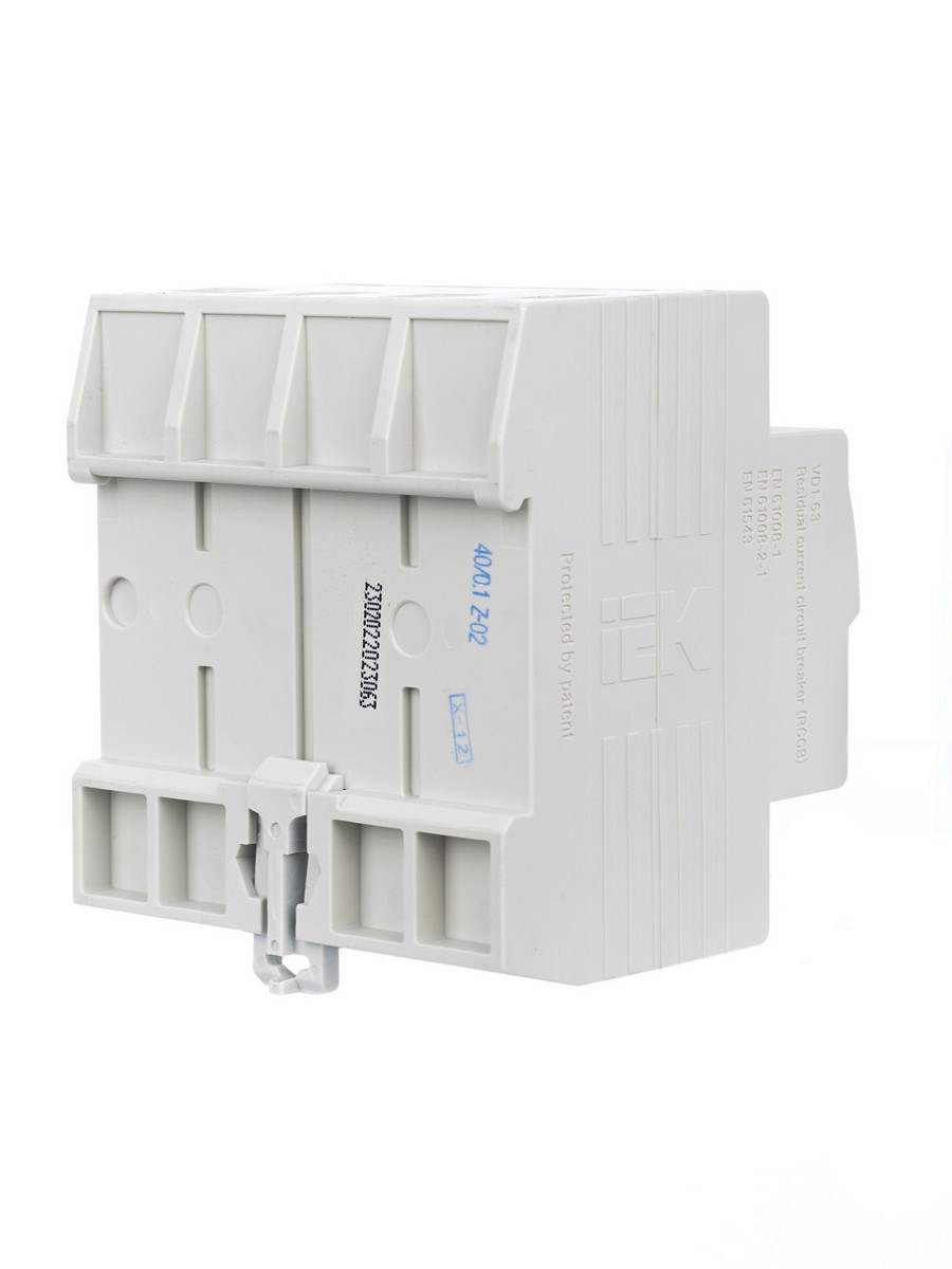 IEK Выключатель дифференциальный IEK KARAT ВД1-63 (УЗО) 4Р 63А 300мА MDV10-4-063-300 