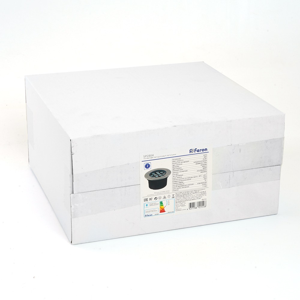 Светодиодный светильник тротуарный (грунтовый) Feron SP2804 20W 12V 3000K IP67 48348