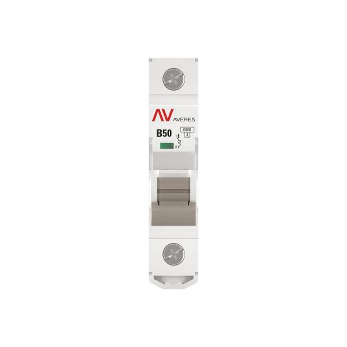 Автоматический выключатель EKF AVERES AV-6 (B) 1P 50А 6kA mcb6-1-50B-av