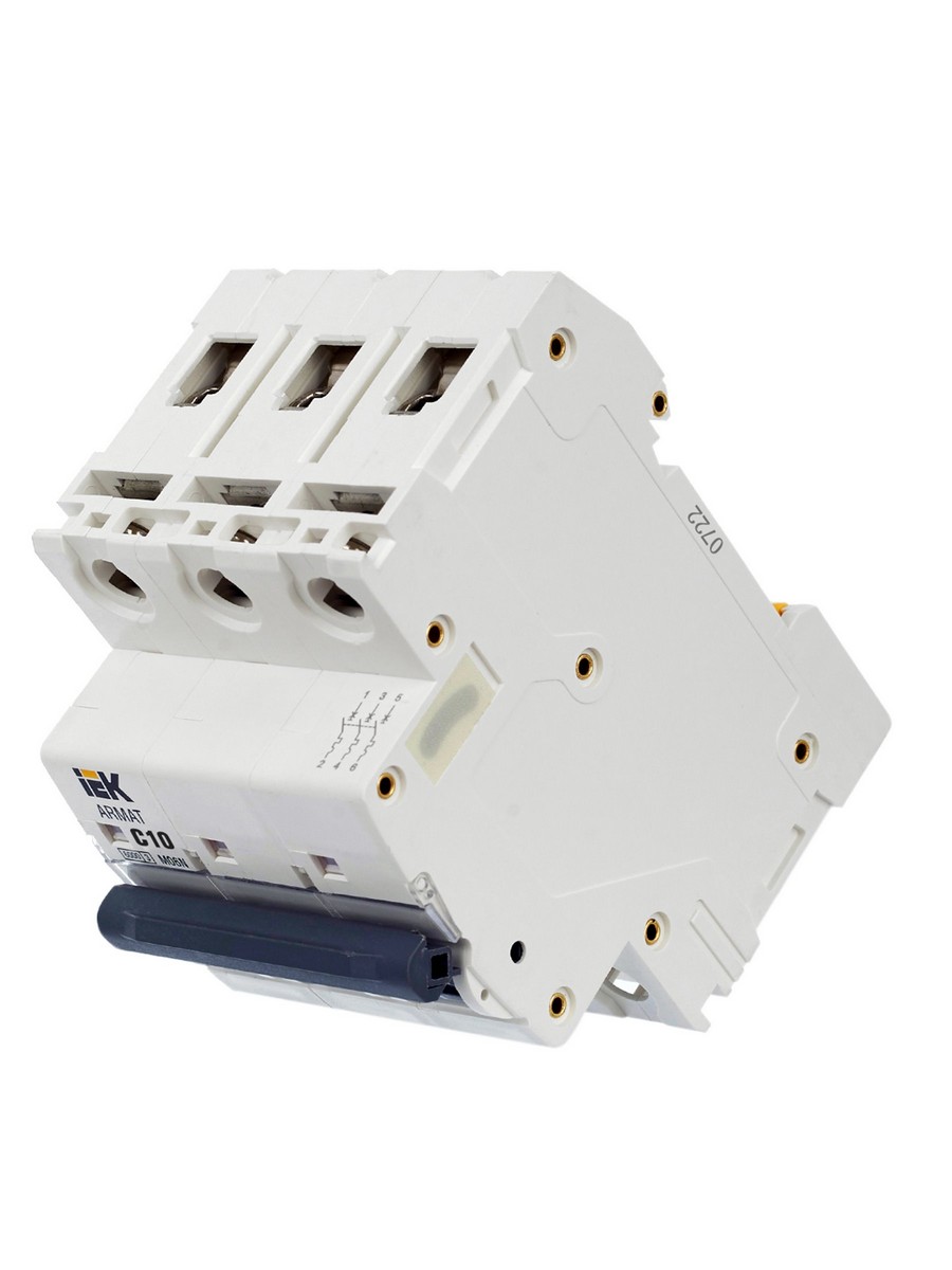 Автоматический выключатель IEK ARMAT M06N 3P C 10А AR-M06N-3-C010