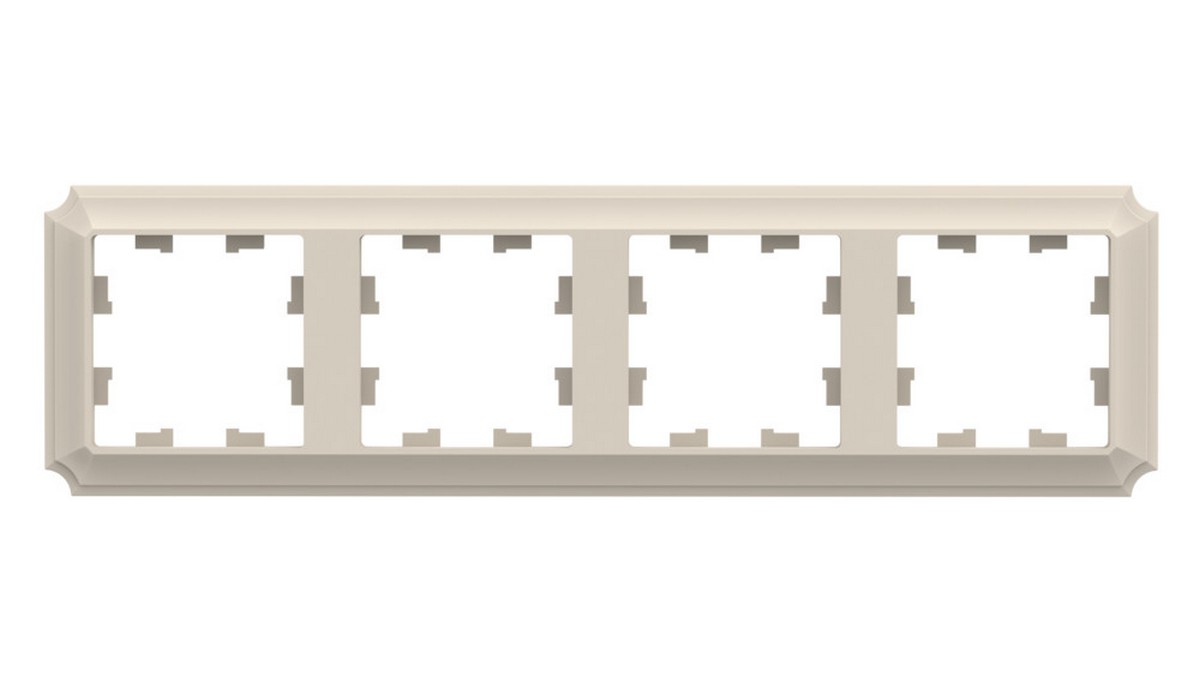 AtlasDesign Рамки Antique Рамка Systeme Electric AtlasDesign Antique Бежевый 4-ая, универсальная ATN100204