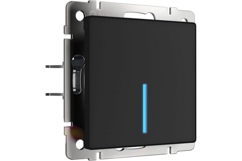 Werkel Черный матовый механизмы Умный сенсорный Выключатель Werkel одноклавишный черный матовый W4510608