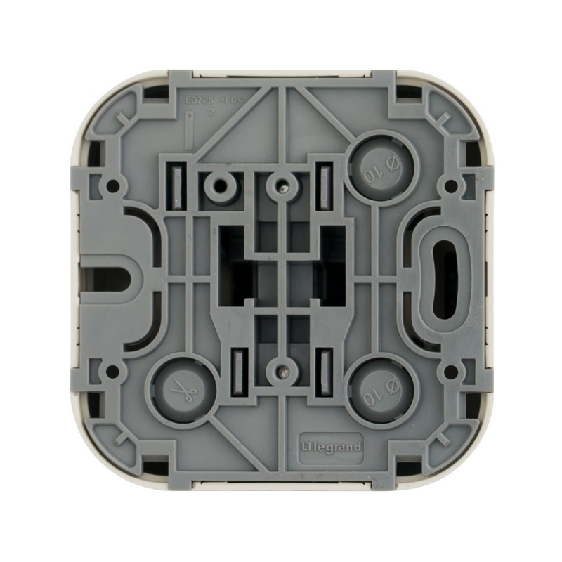 Кнопка Legrand Quteo 6A 1-клавишная бежевая  782235