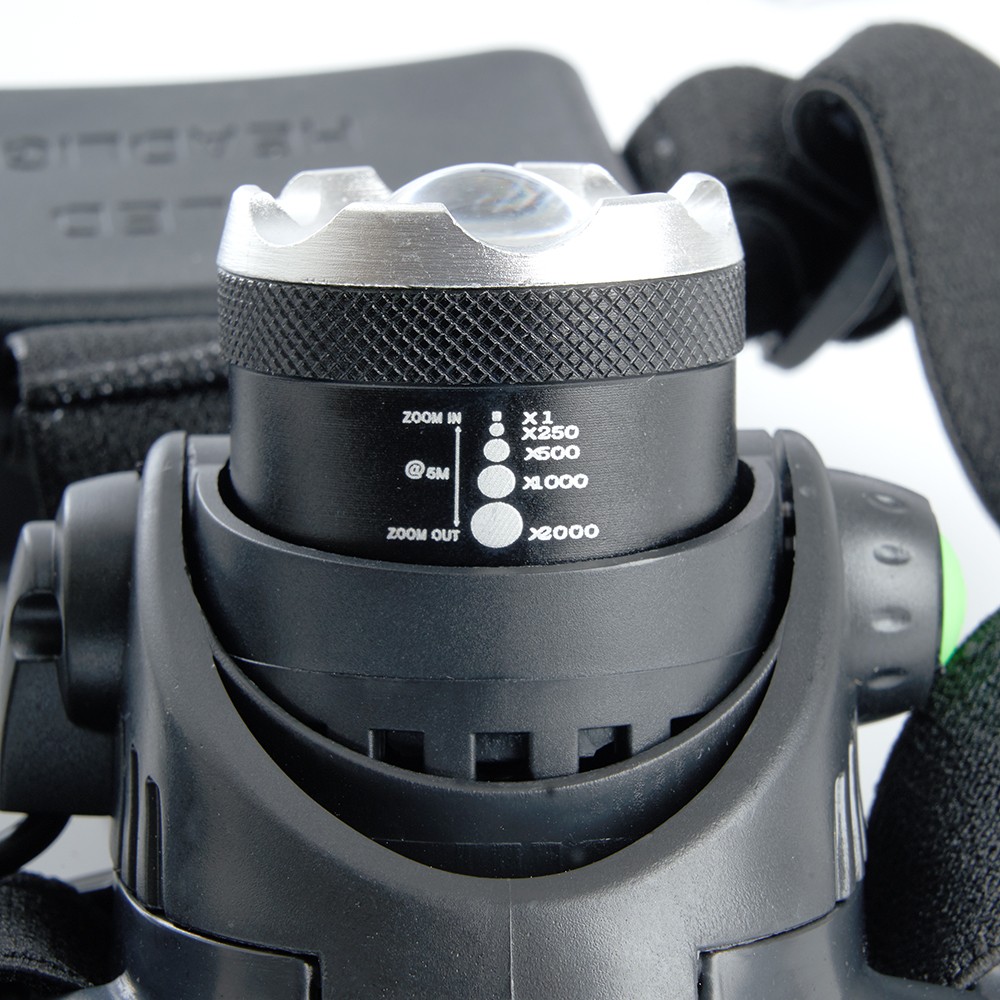Фонарь налобный FERON TH2305 ZOOM c аккумулятором 5W 2*18650 IP44 пластик/алюминий 41709