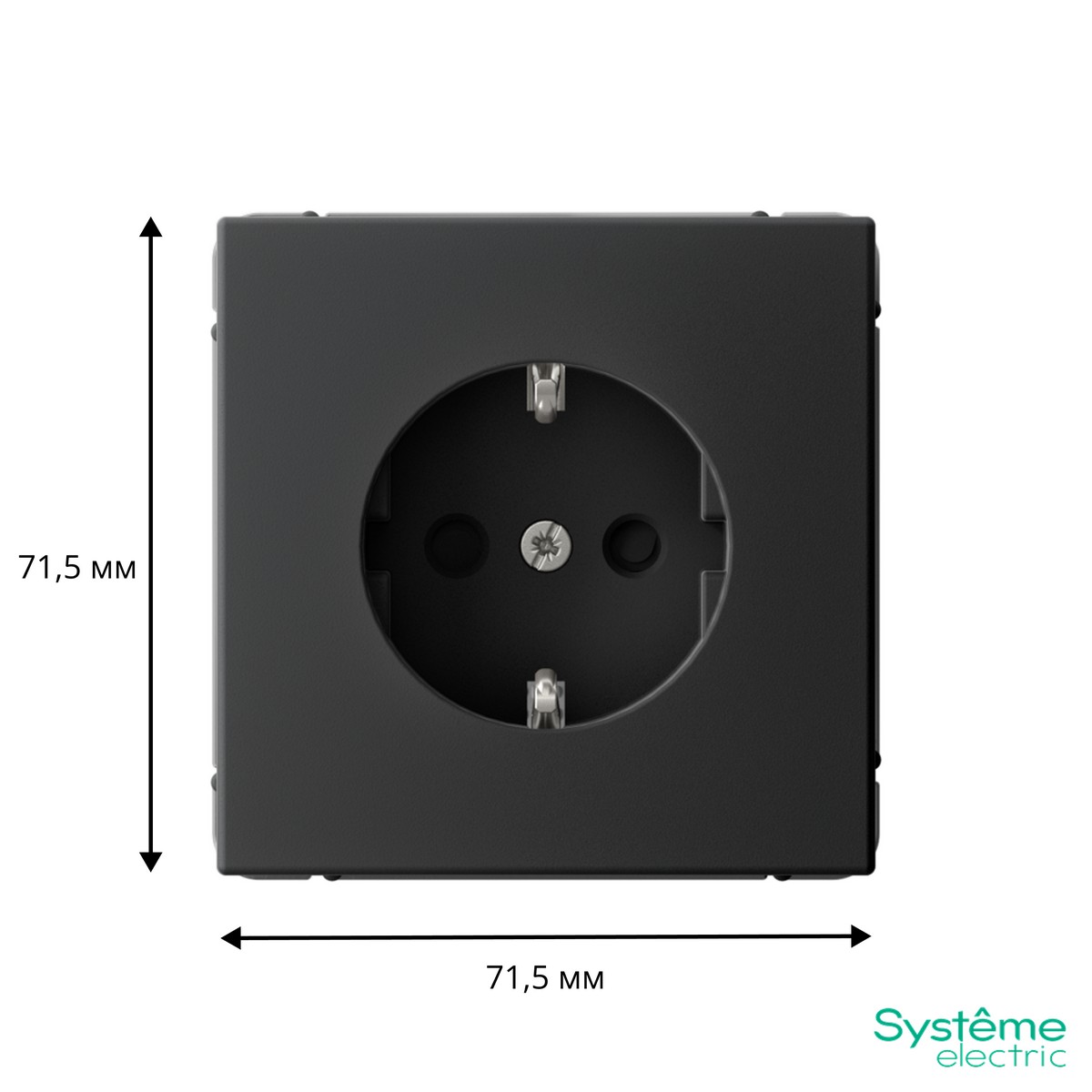 ArtGallery Карбон Розетка SE ArtGallery Карбон с заземлением со шторками, 16А быстрозажим. клем. GAL001045S