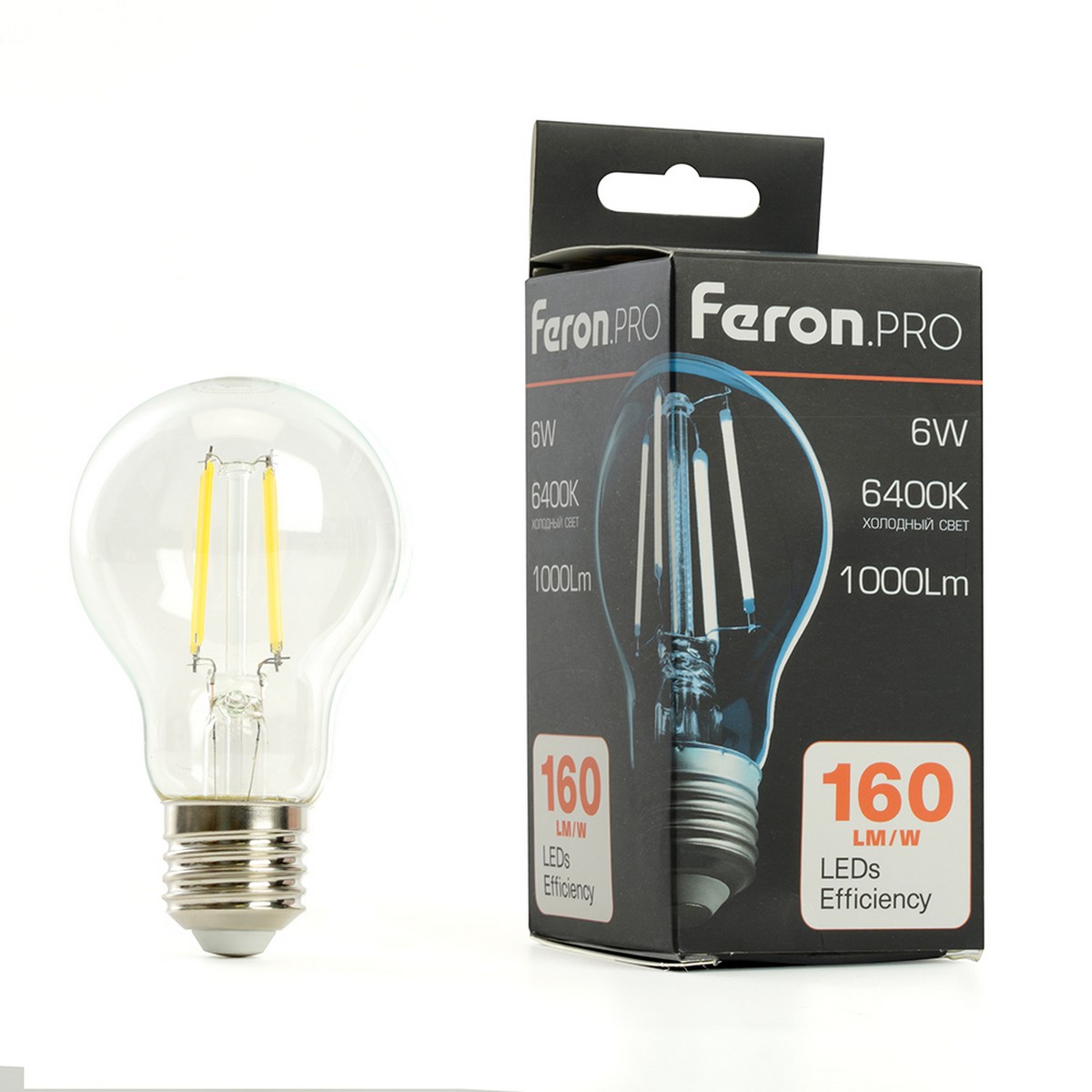 E27 Лампа светодиодная Feron.PRO LB-1106 Шар E27 6W 175-265V 6400K 48891 