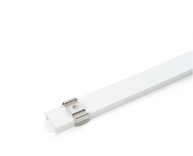 Профиль и крепеж для светодиодной ленты Профиль Feron для светодиодной ленты накладной 16х6мм алюминиевый с экраном заглушками и крепежом CAB262 10374  