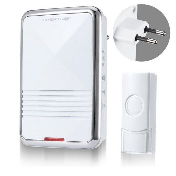 Беспроводные дверные звонки Звонок Elektrostandard беспроводной DBQ11M AC 36M IP44 Белый  