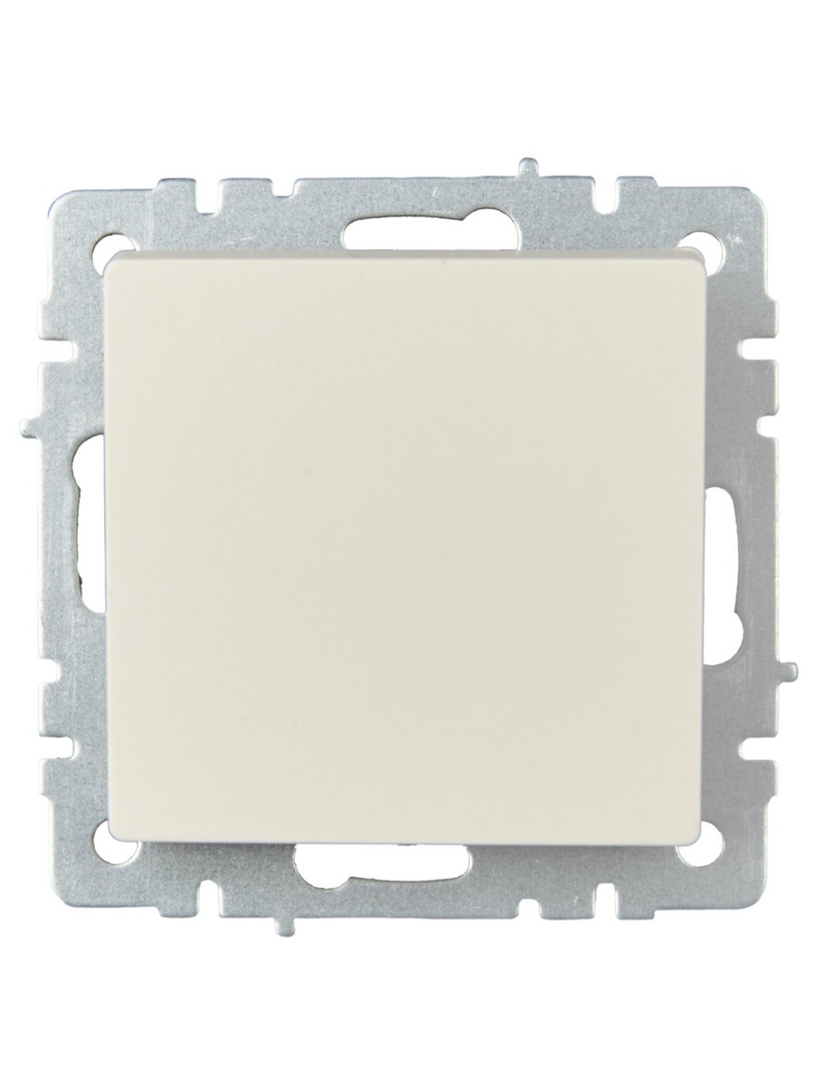 Выключатель IEK BRITE 1-клавишный самовозвратный 10А ВС10-1-4-БрКр бежевый BR-V14-0-10-K10