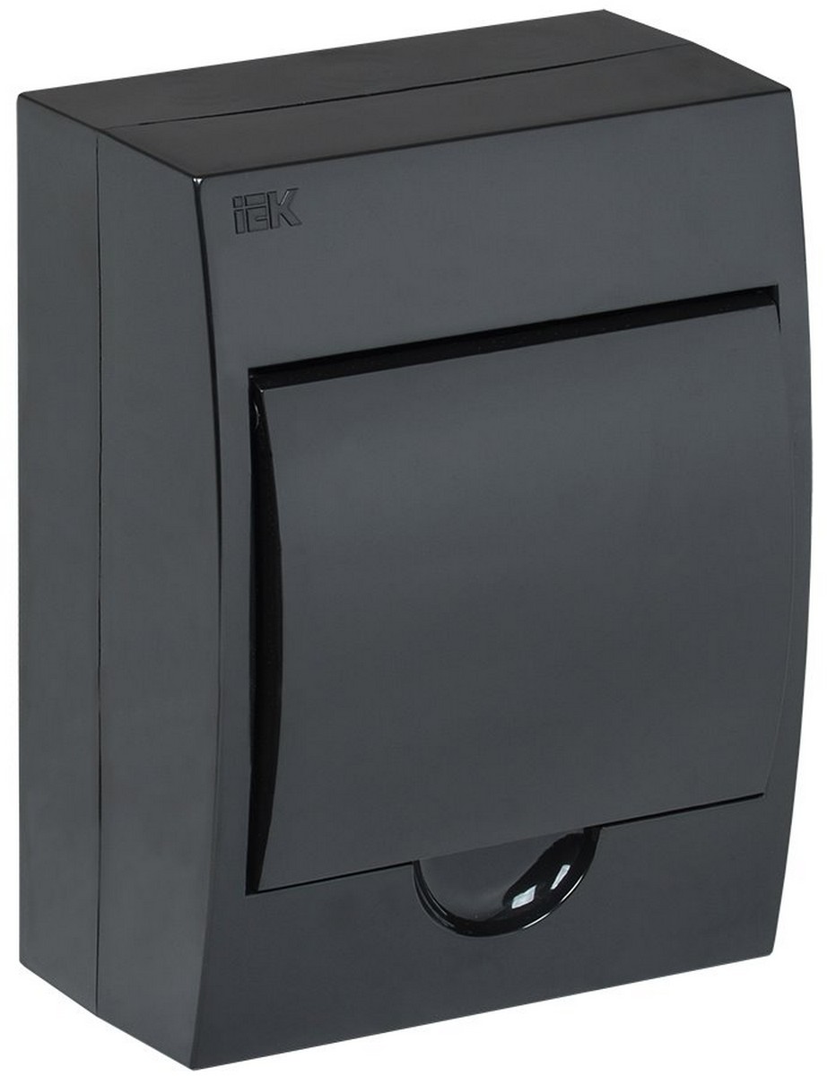 Корпус пластиковый IEK KREPTA 3 ЩРН-П-6 IP41 черный откр.монтаж MKP12-N-06-41-K02