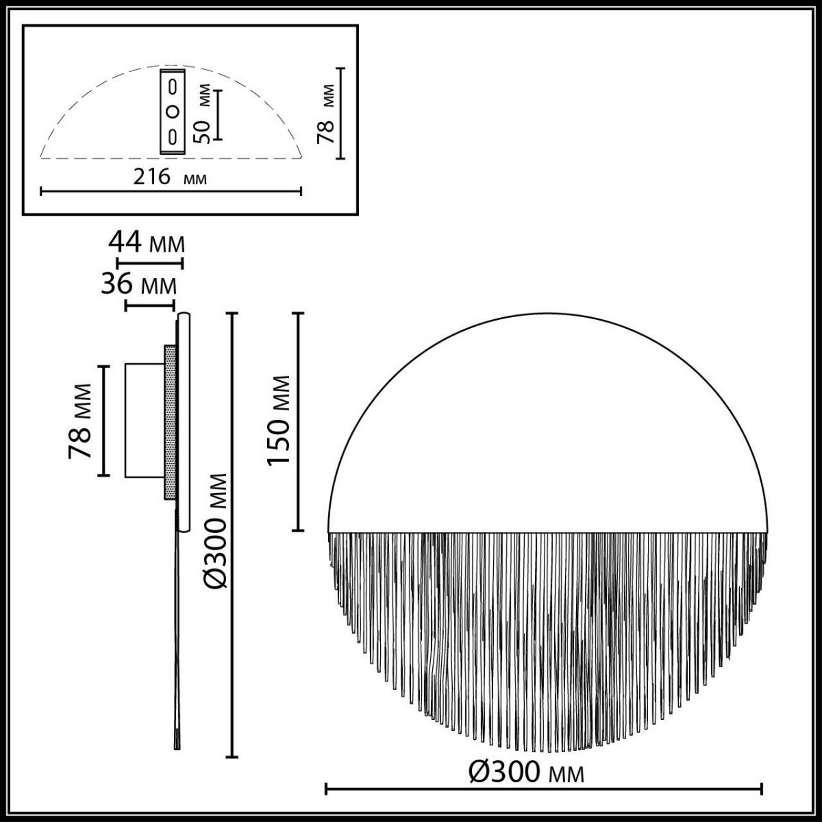 Накладные светодиодные светильники Настенный светильник ODEON LIGHT 7073/8WL CORK 