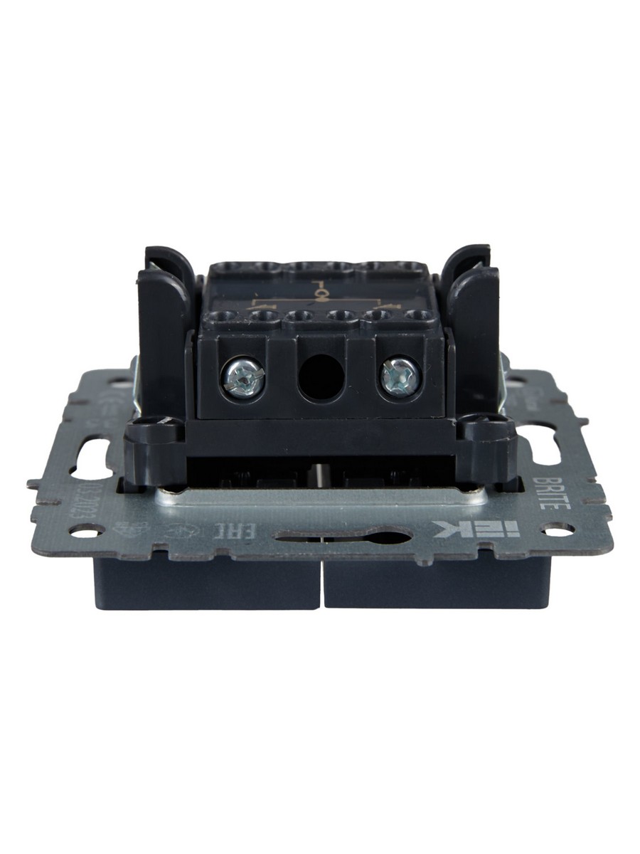 IEK Brite Маренго Выключатель IEK BRITE жалюзи 10А ВС10-1-5-БрМ маренго BR-V15-0-10-K35