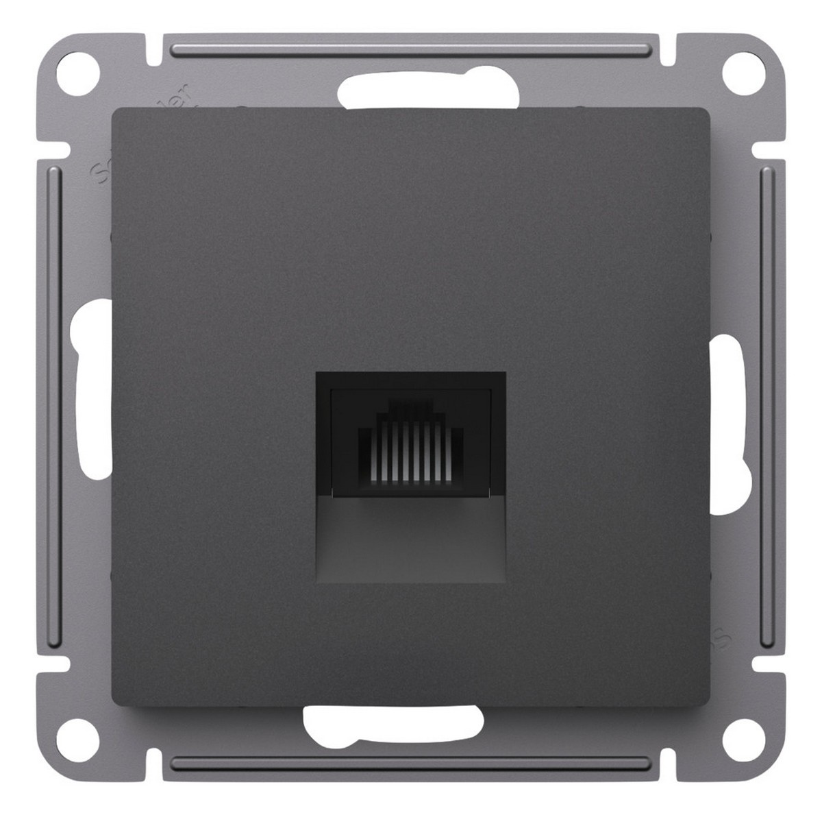 Розетка Systeme Electric AtlasDesign Базальт компьютерная RJ45, кат.5E ATN001483