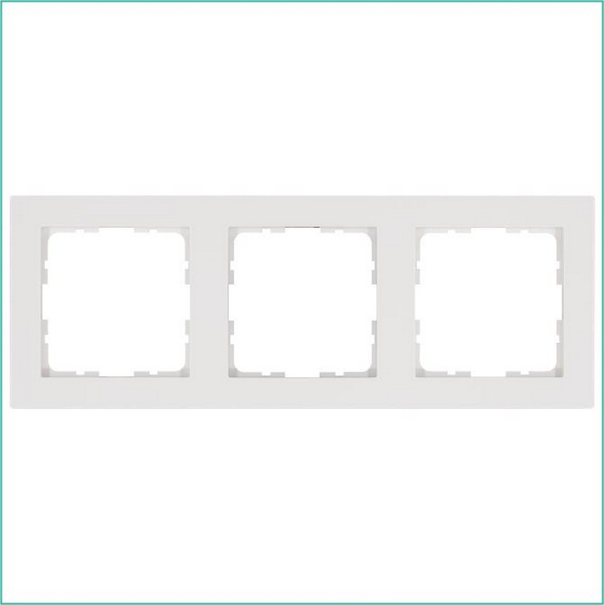 JASMART G - розетки и выключатели Рамка JASMART G-Classic 3-постовая белый глянцевый G1003W