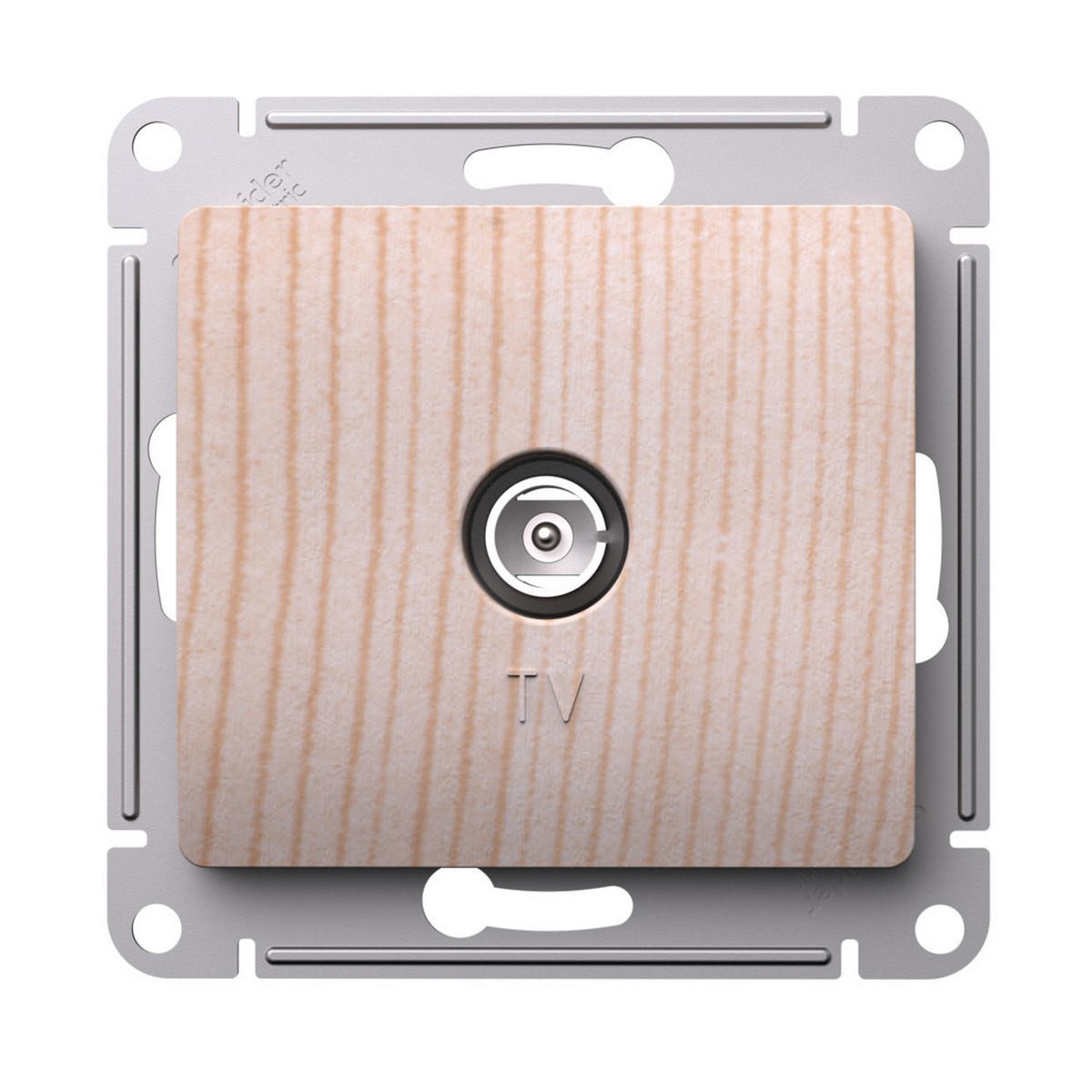 Glossa Сосна Розетка TV Systeme Electric Glossa Сосна Антенна коннектор, GSL001593