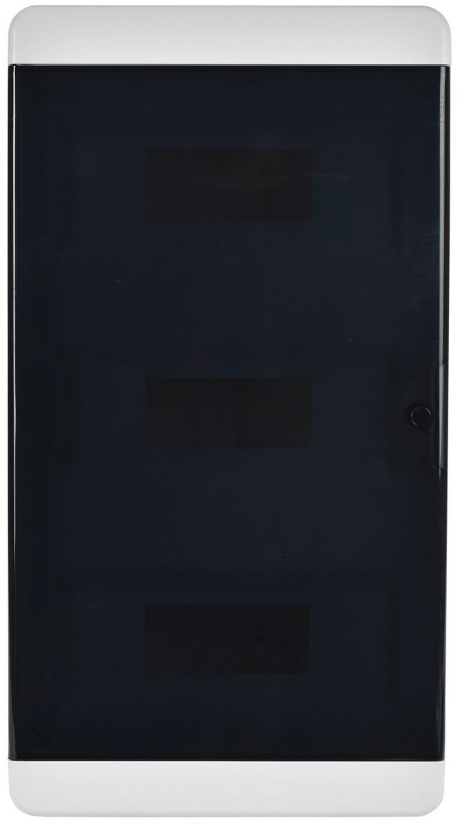 Пластиковые боксы и щиты IEK Корпус пластиковый IEK TEKFOR ЩРВ-П-36 IP41 черн. прозр. дверь TF5-KP12-V-36-41-K01-K03