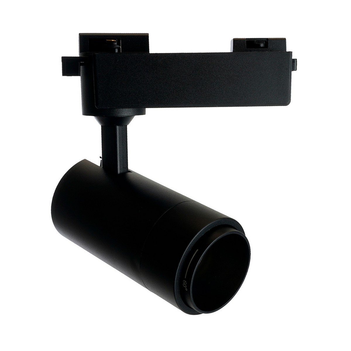 Трековые светодиодные светильники Светодиодный светильник Feron AL137 трековый 12W 4000K черный изменяемый угол освещения 15-60 град 51174 