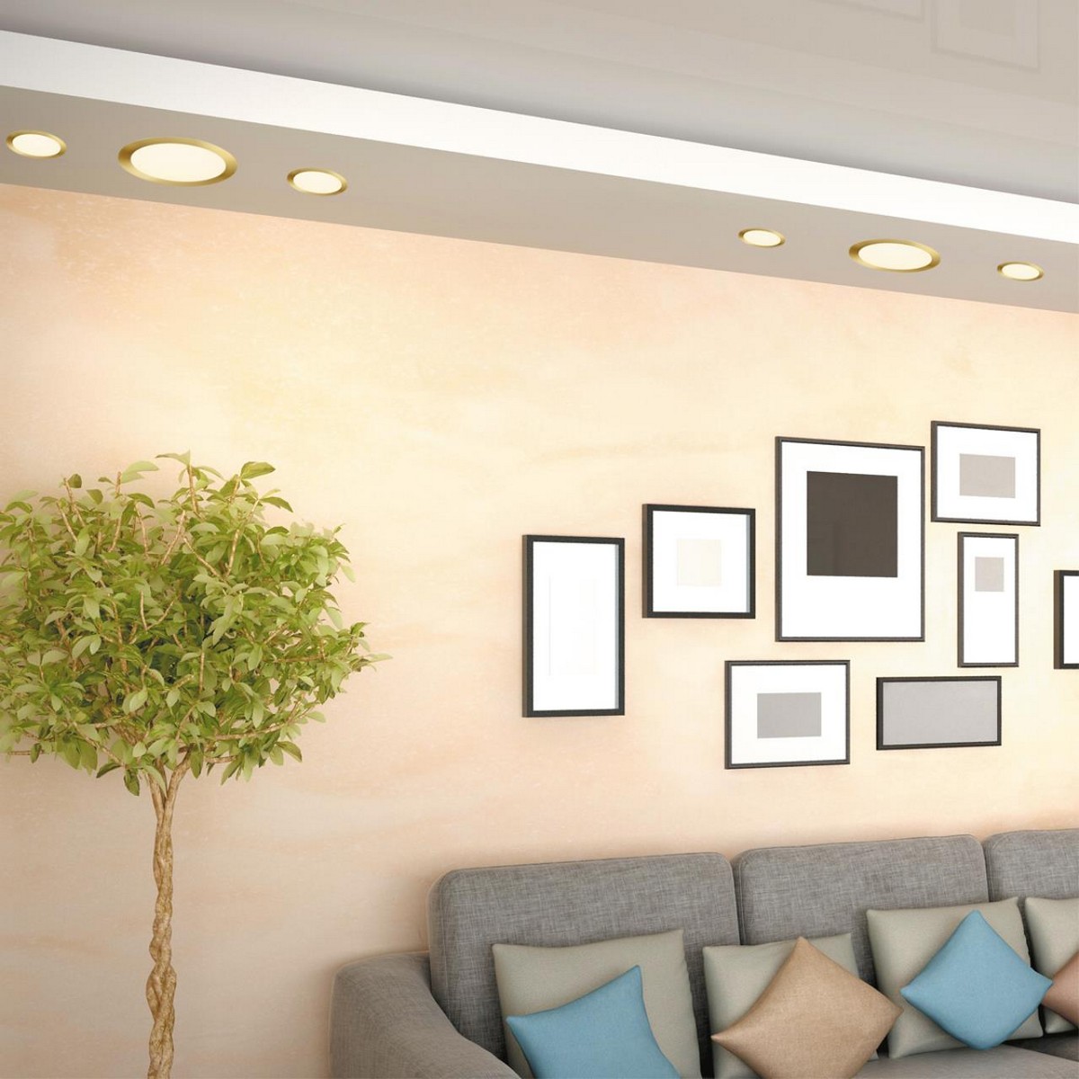 Встраиваемые светодиодные светильники Встраиваемый светодиодный светильник с переключателем цветовой температуры NOVOTECH 358950 LANTE 