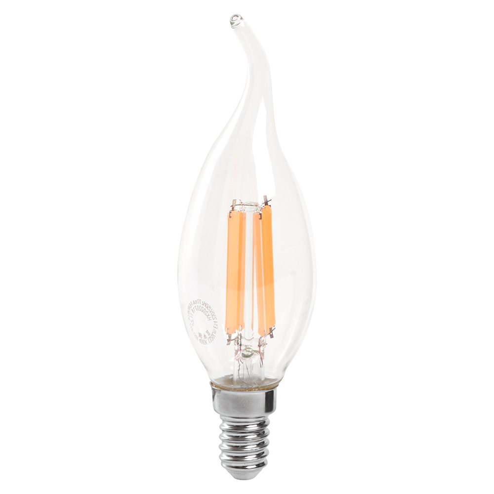 Лампа светодиодная Feron LB-718 Свеча на ветру E14 15W 6400K 38264