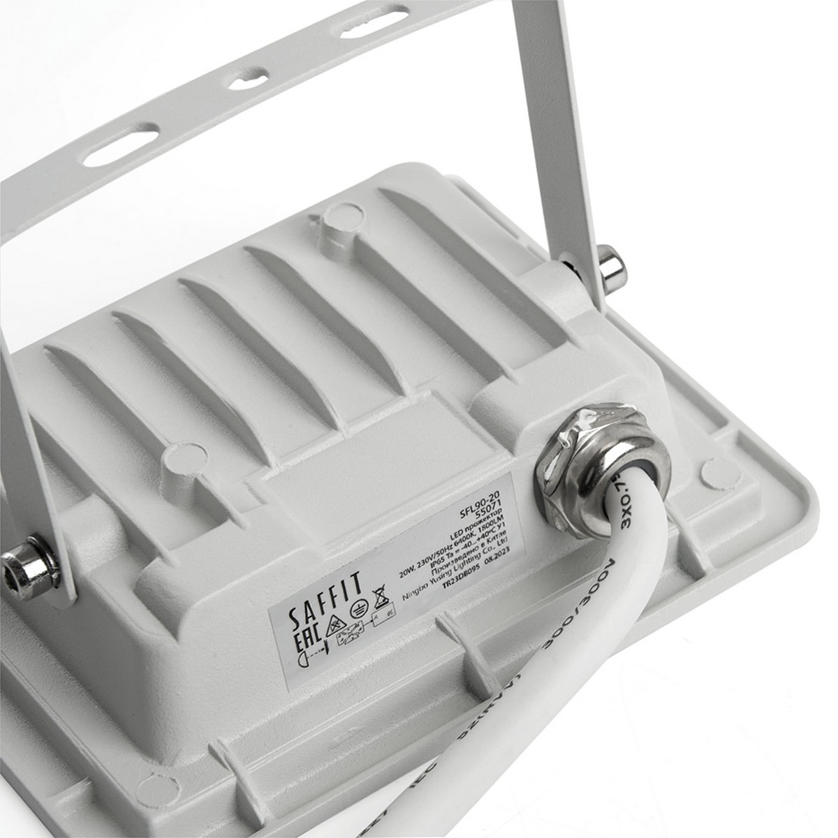 Прожекторы светодиодные Светодиодный прожектор Saffit SFL90-20 20W Белый 6400K 55071 
