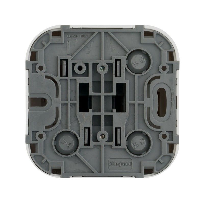 Накладные Розетки и выключатели Legrand Quteo Белый Выключатель Legrand Quteo 10A 1-клавишный белый  782200