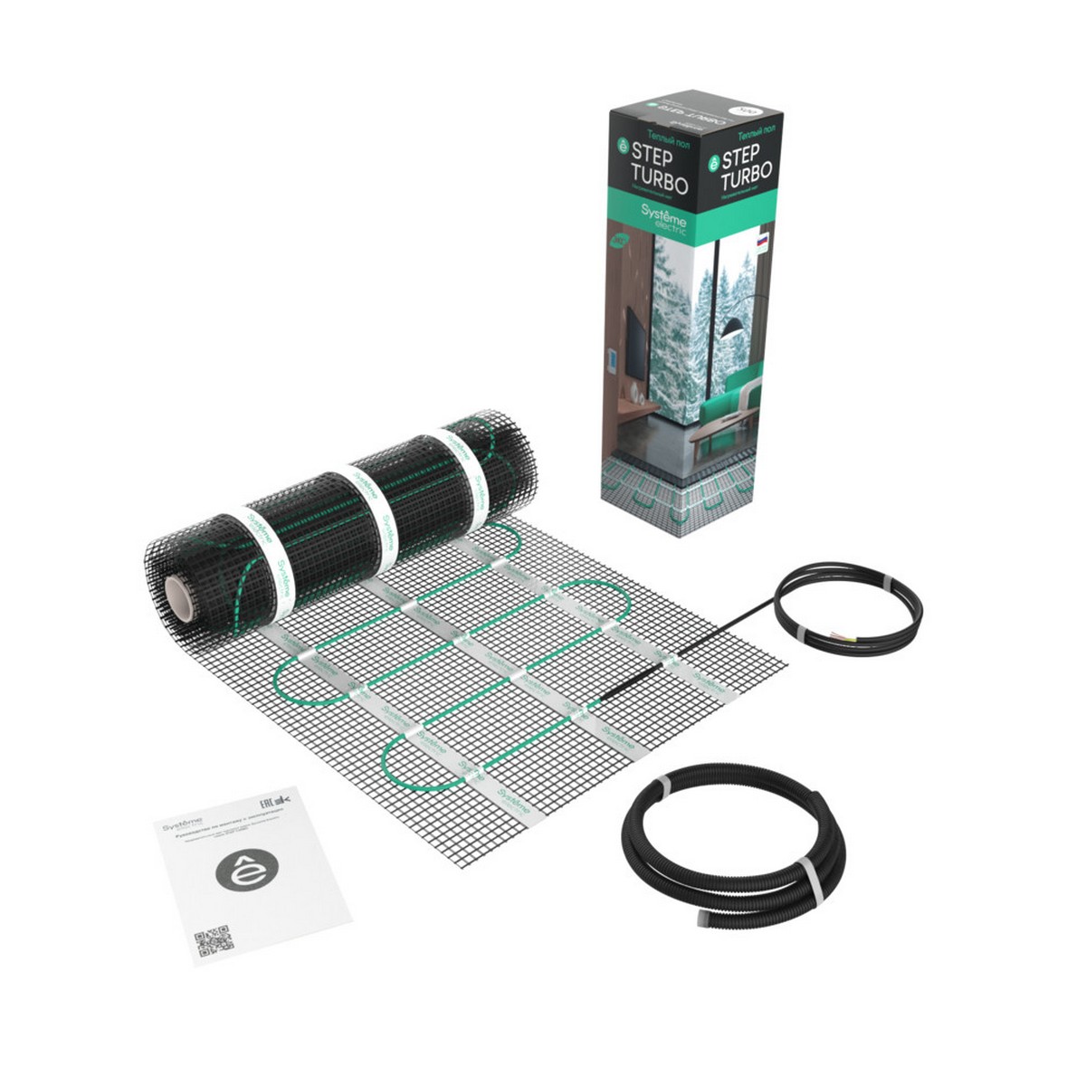 Теплый пол Systeme Electric Теплый пол Systeme Electric 7 м2 STEP TURBO STM200070 200 Вт/м2 1400 Вт 