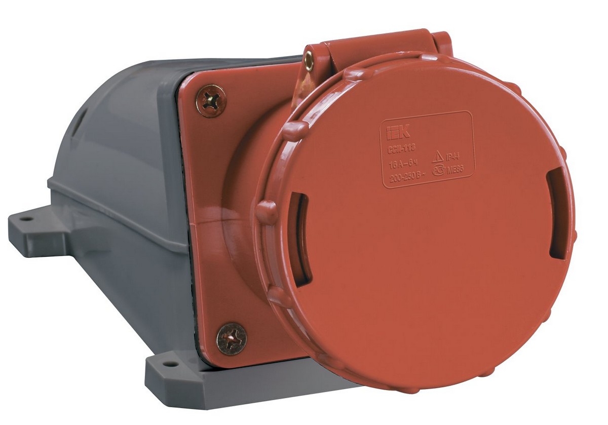 Розетка кабельная IEK 135 стационарная 3Р+РЕ+N 63А 380В IP54 PSR12-063-5